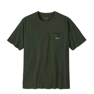Patagonia Daily Pocket Tee Old Growth Green Seam Free Edging