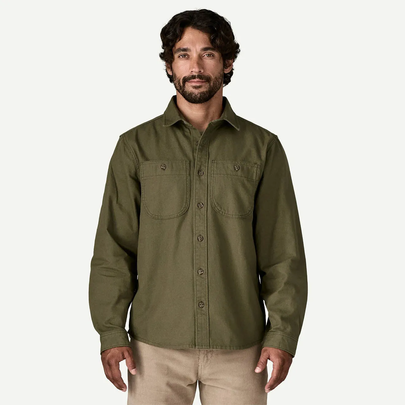 Outerwear Companion Patagonia Point Reyes Canvas Shirt Basin Green