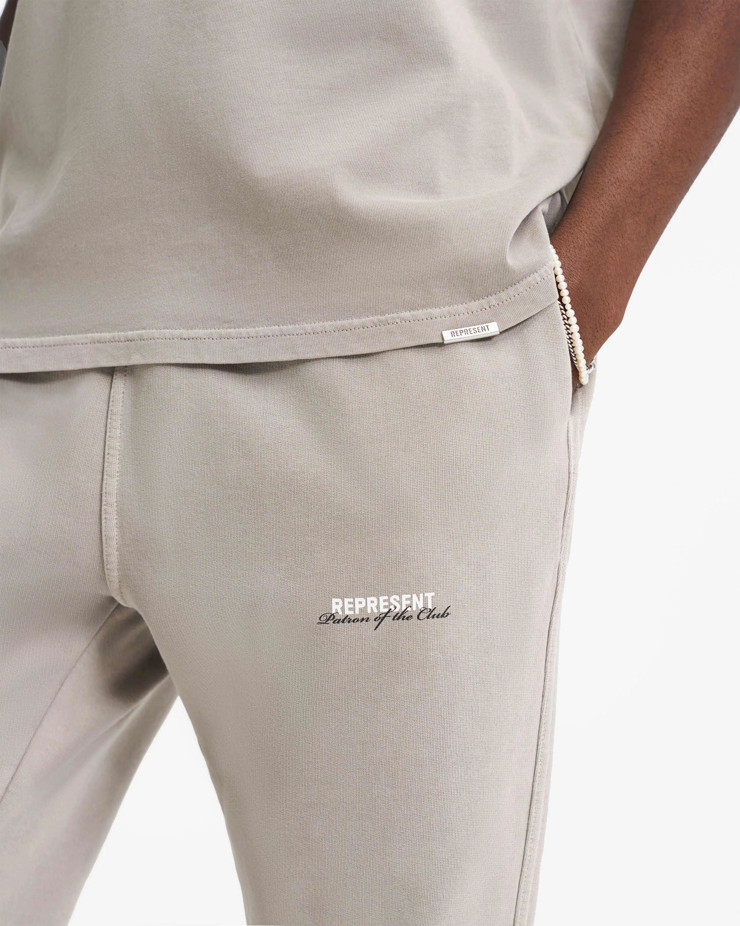 Patron Of The Club Sweatpant - Mudstone HighRiseWaist