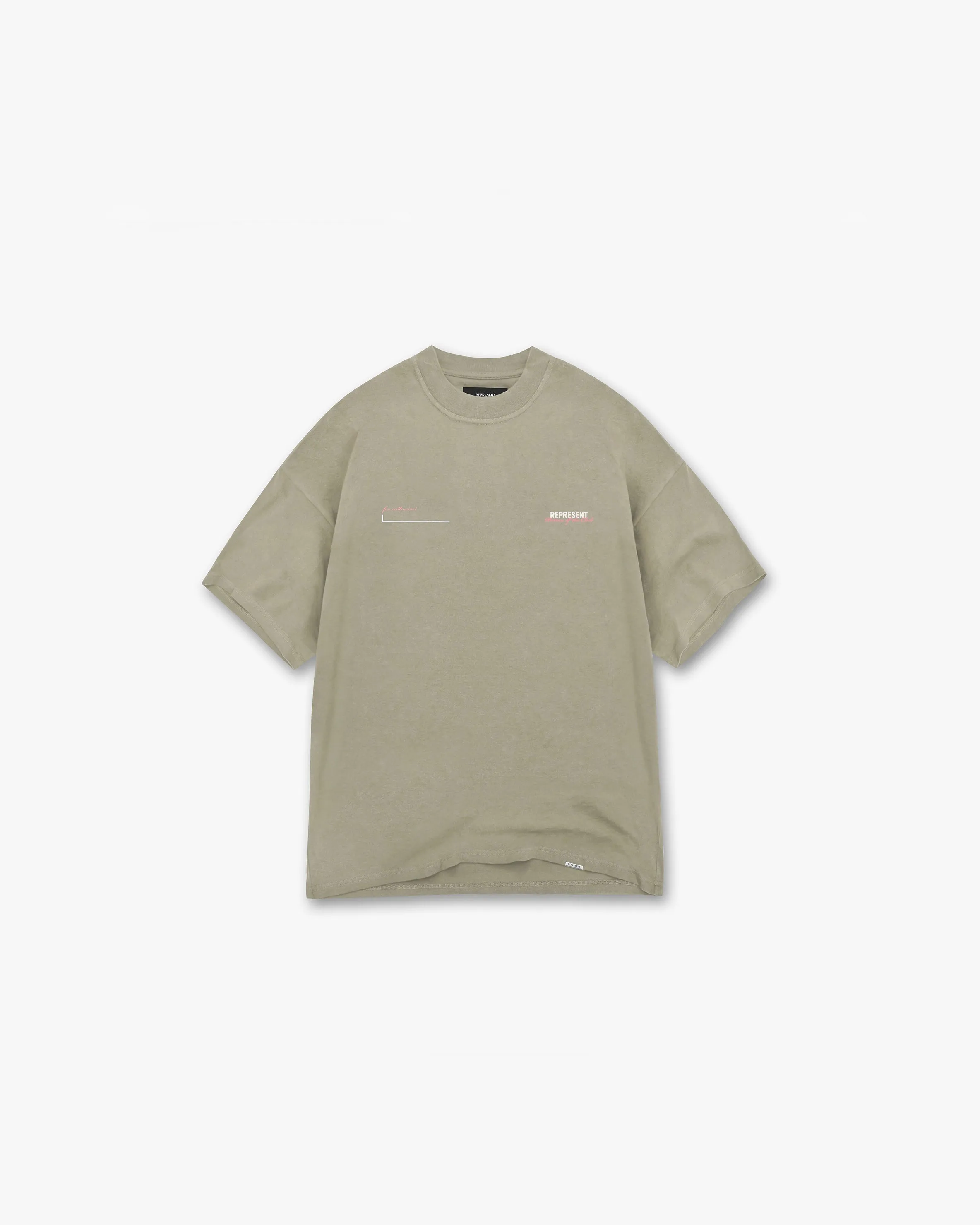 Breathable Style Patron Of The Club T-Shirt - Khaki Pink