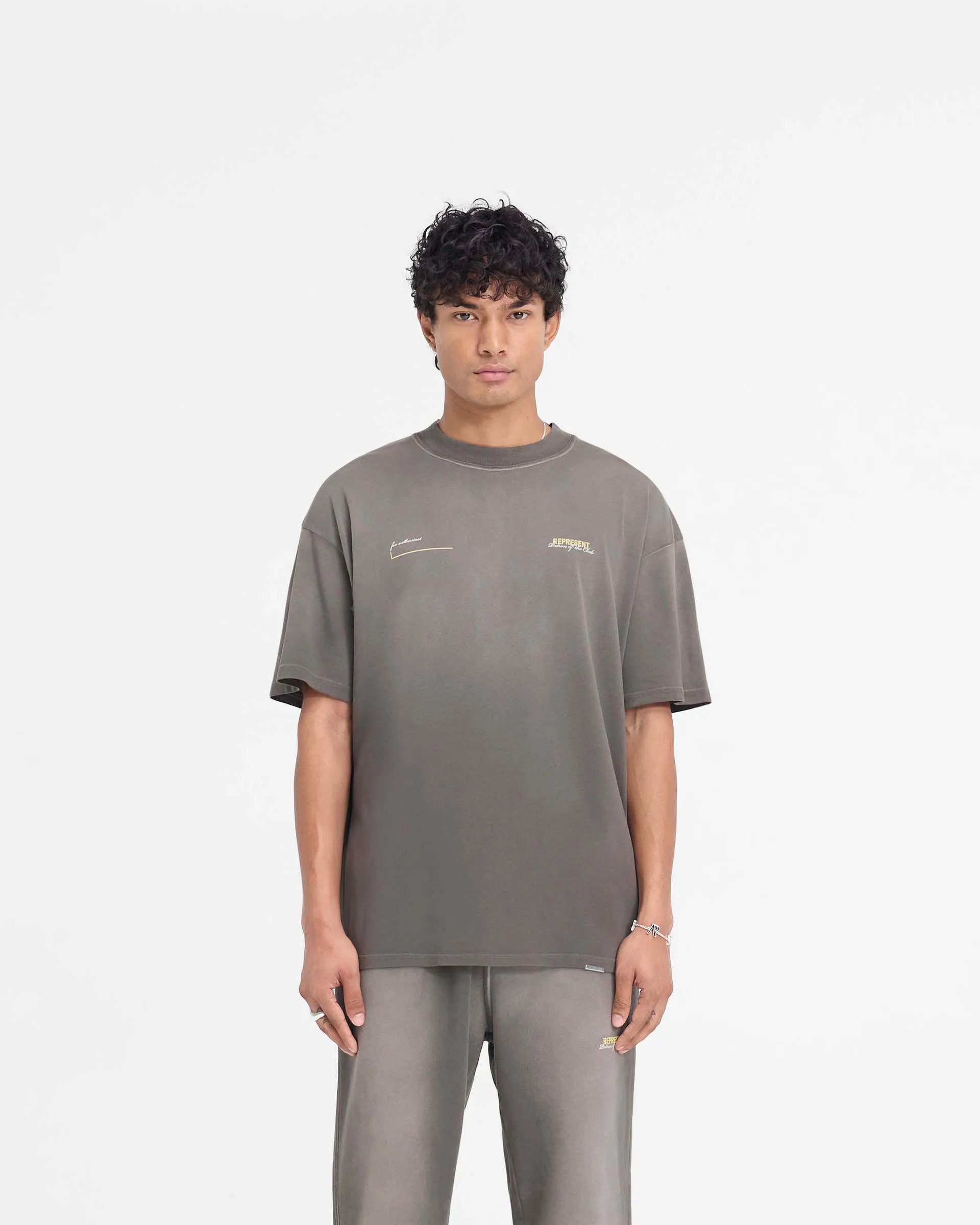 Patron Of The Club T-Shirt - Washed Olive Flattering Shape Ultimate Comfort