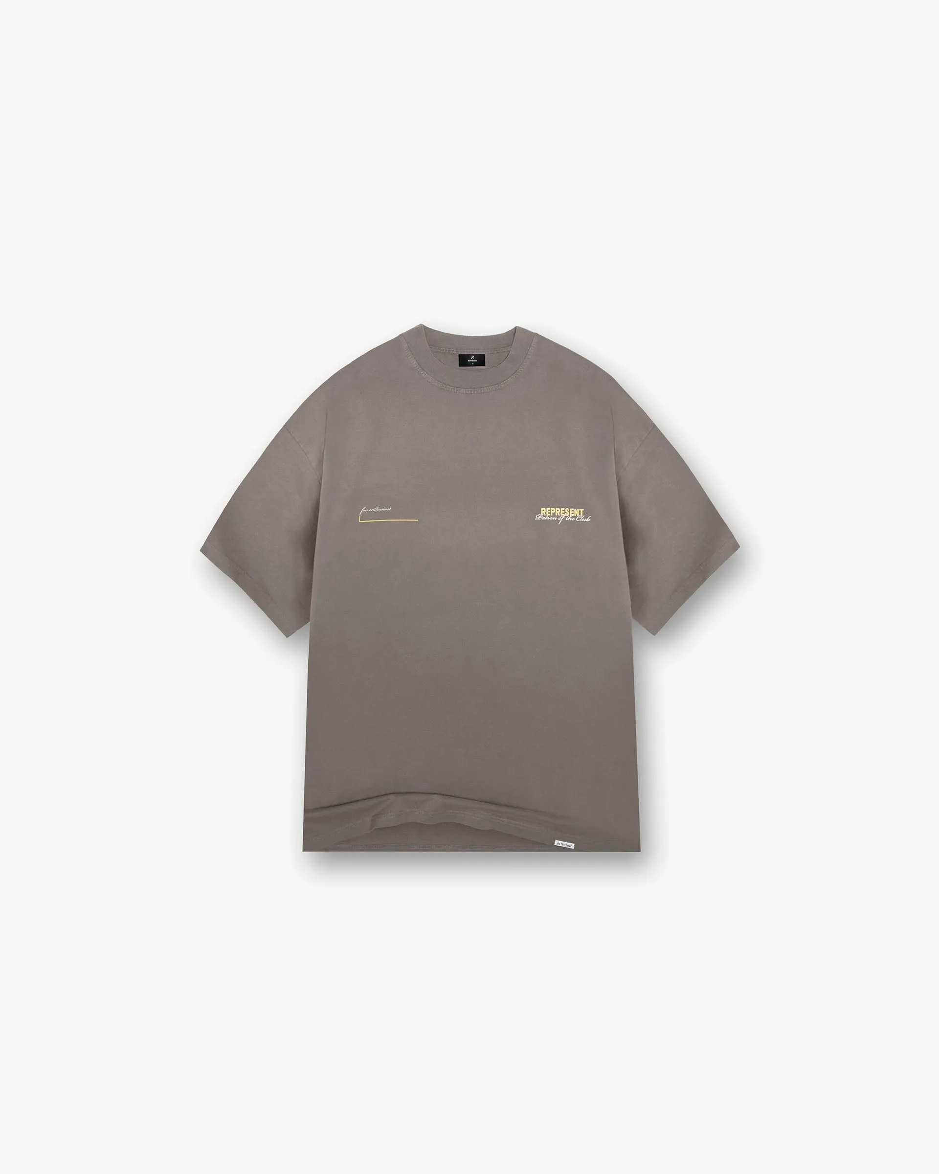 Patron Of The Club T-Shirt - Washed Olive LayeringFriendly Drop Shoulder Cut
