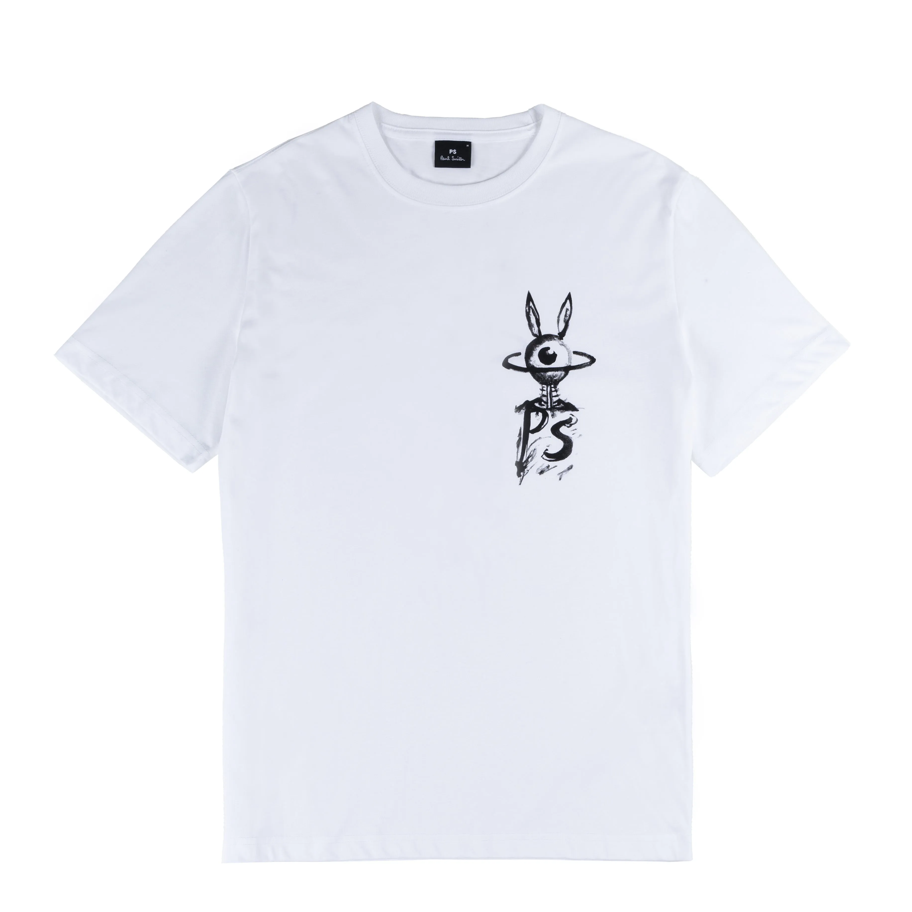 Paul Smith Eye Back Graphic T-Shirt White Cozy Layer Fit