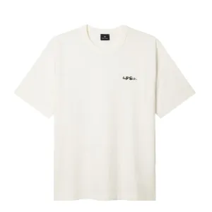 Versatile and Comfortable Minimalistic Wear Paul Smith Logo Embroidery Cotton T-Shirt Ecru