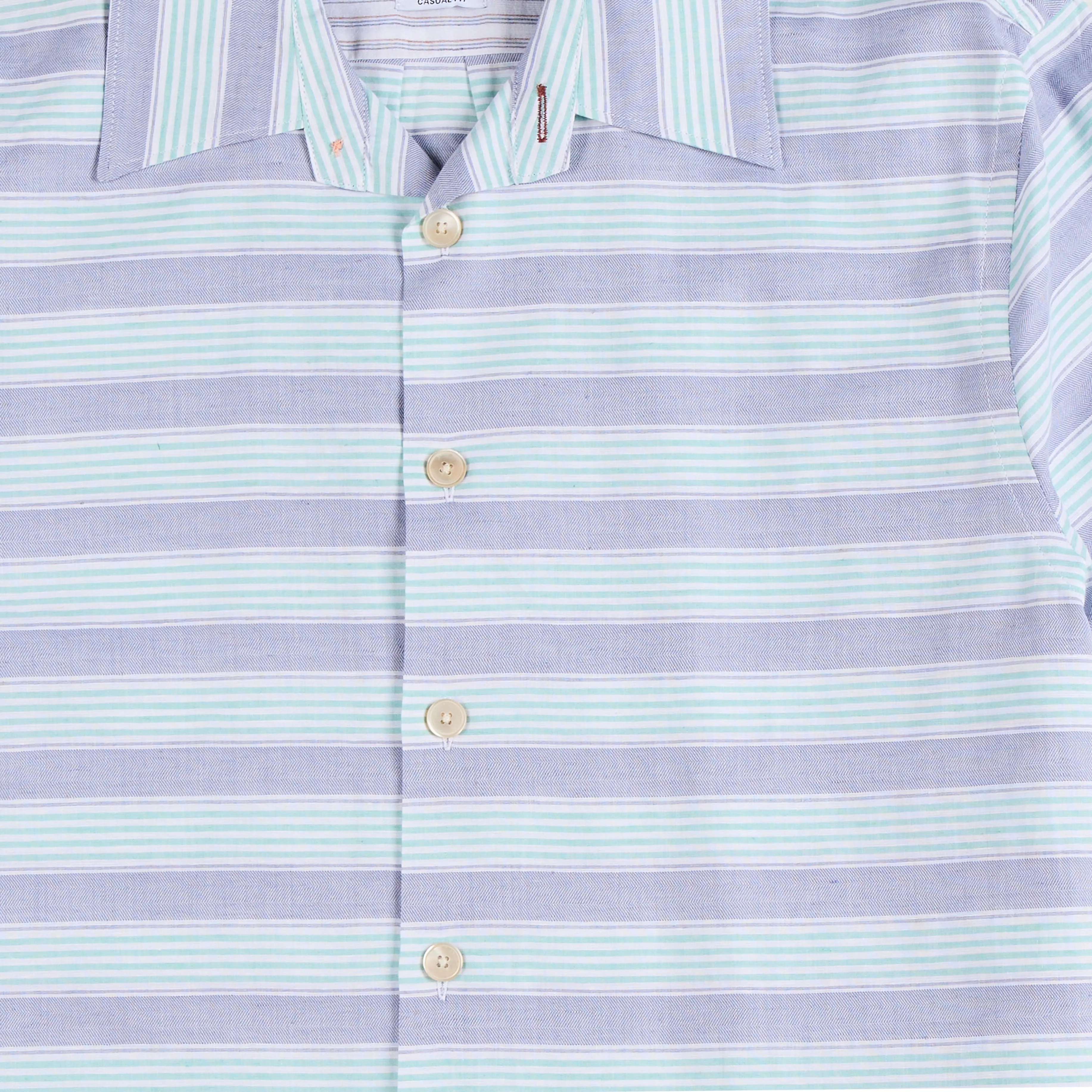 Non Iron Fabric Paul Smith Short-Sleeve Shirt Striped Blue