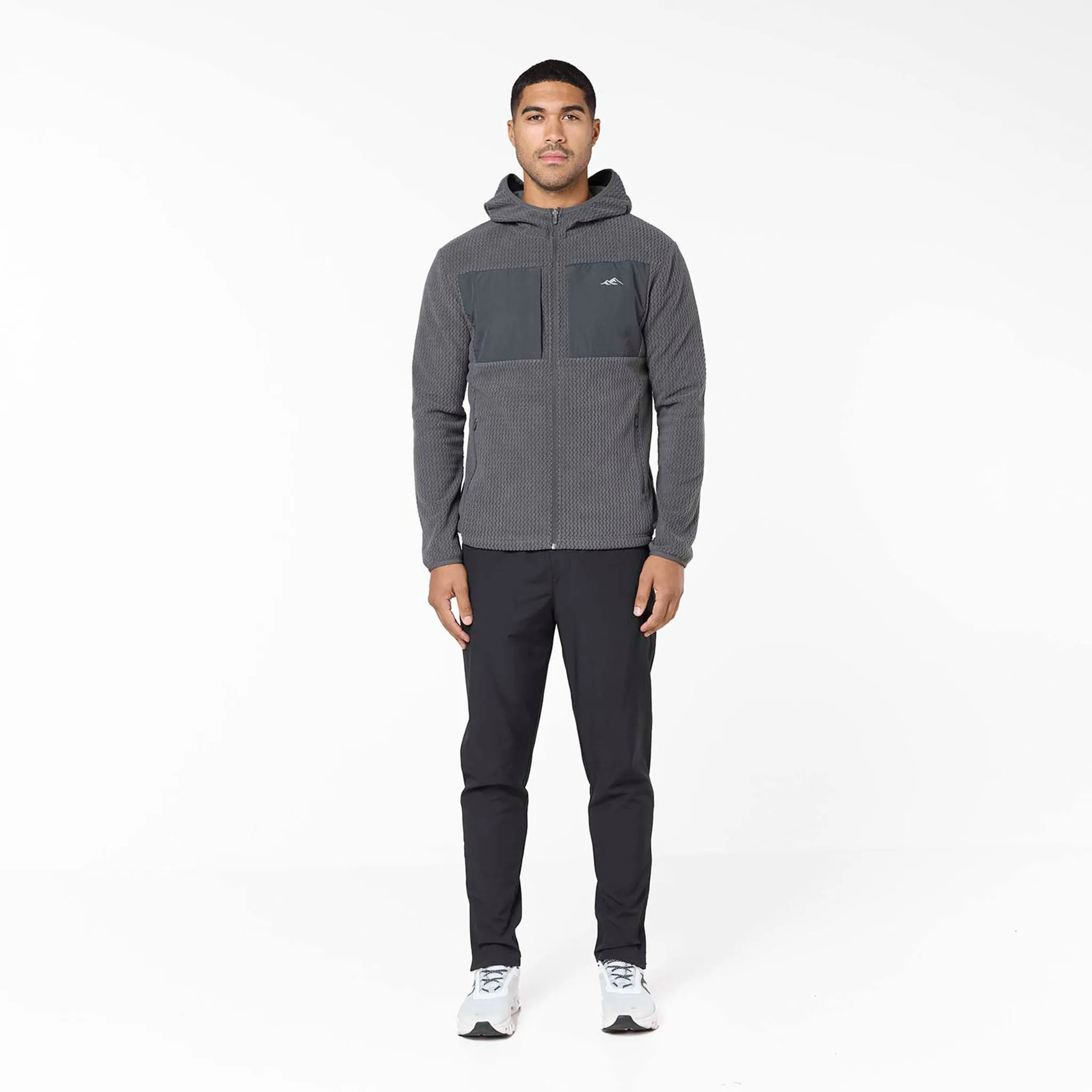 MultiPocketLayout Peaks Polar Fleece Jacket | Charcoal