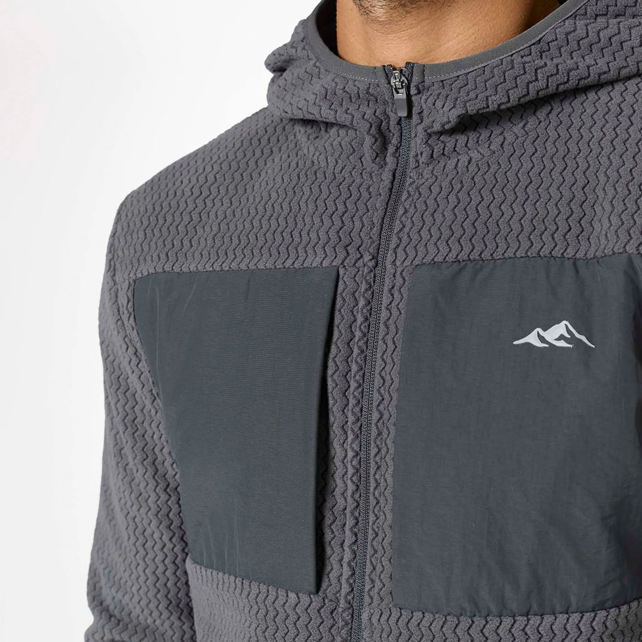 Reinforced Shoulders Peaks Polar Fleece Jacket | Charcoal