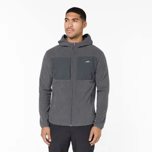 Peaks Polar Fleece Jacket | Charcoal Weatherproof Zipper Tech Thick Fabric