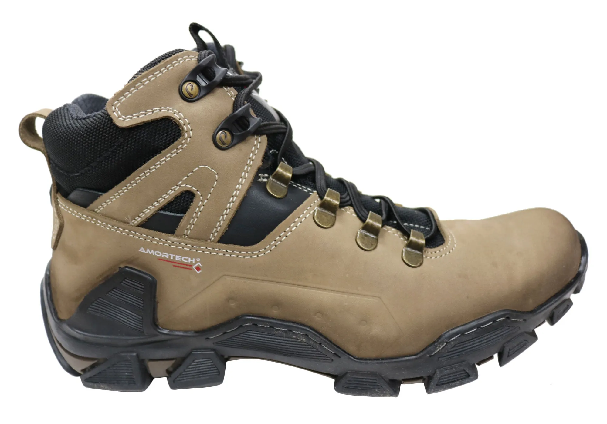 Pegada Harness Mens Comfortable Leather Boots Made In Brazil Dynamic Cushioning Mud Resistant Work Commute