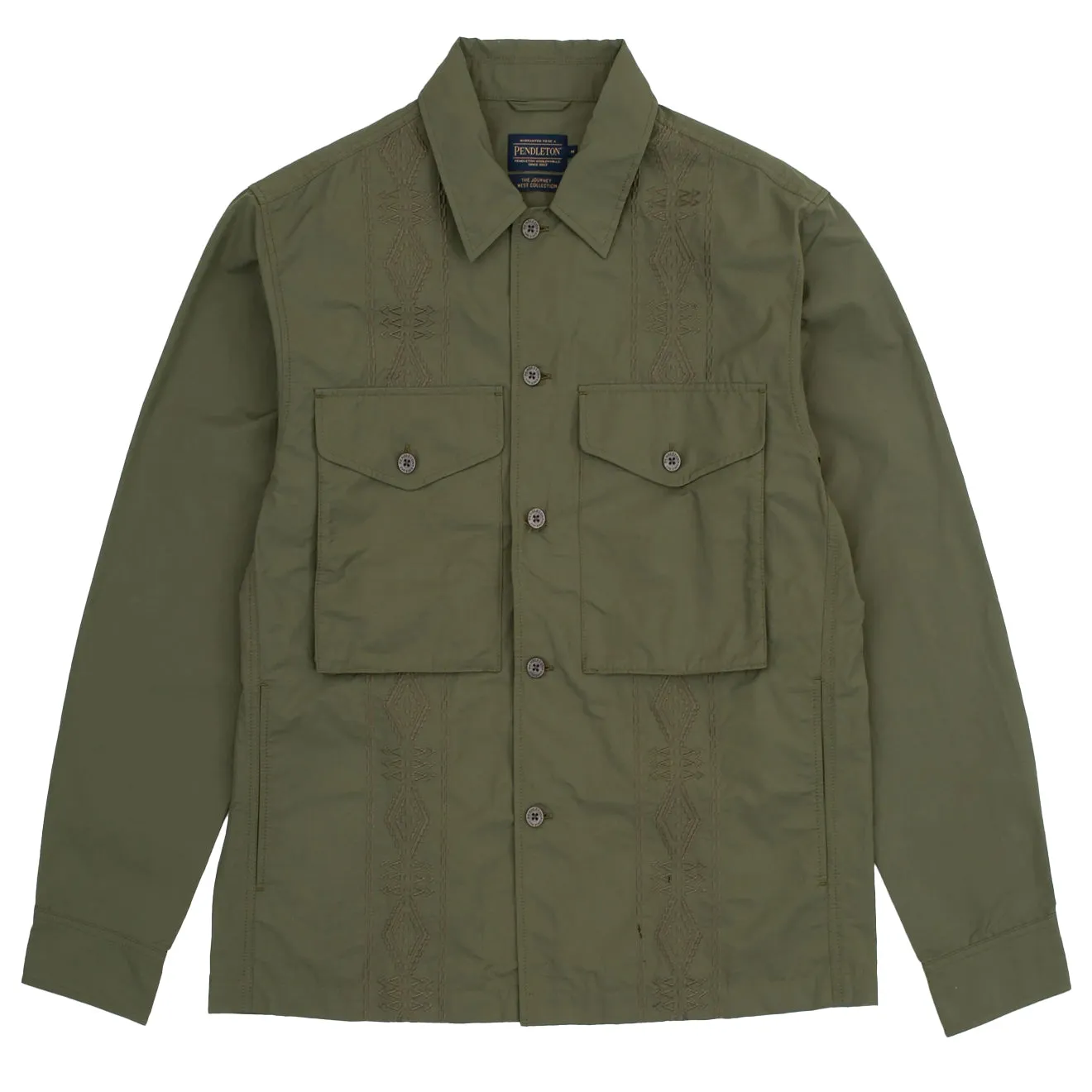 Pendleton Parachute Overshirt Olive Breathable fabric Urban Comfort