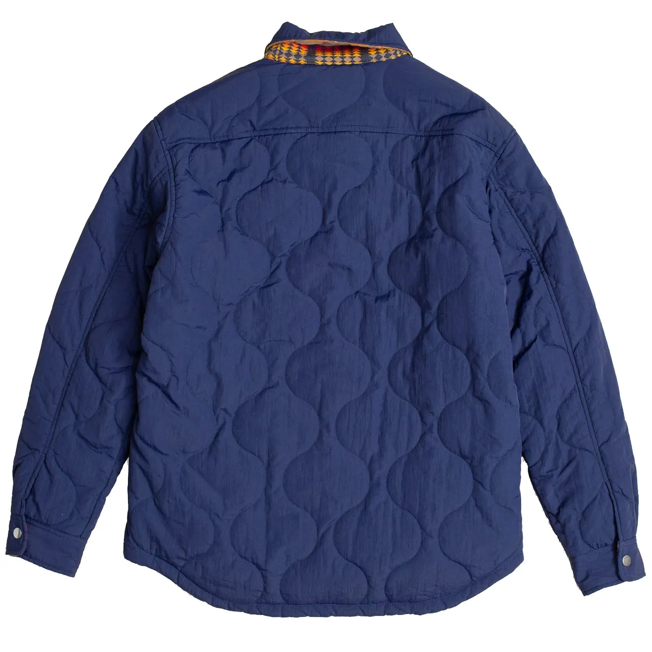 Timeless Design Pendleton Reversible Quilted Overshirt Harding Navy