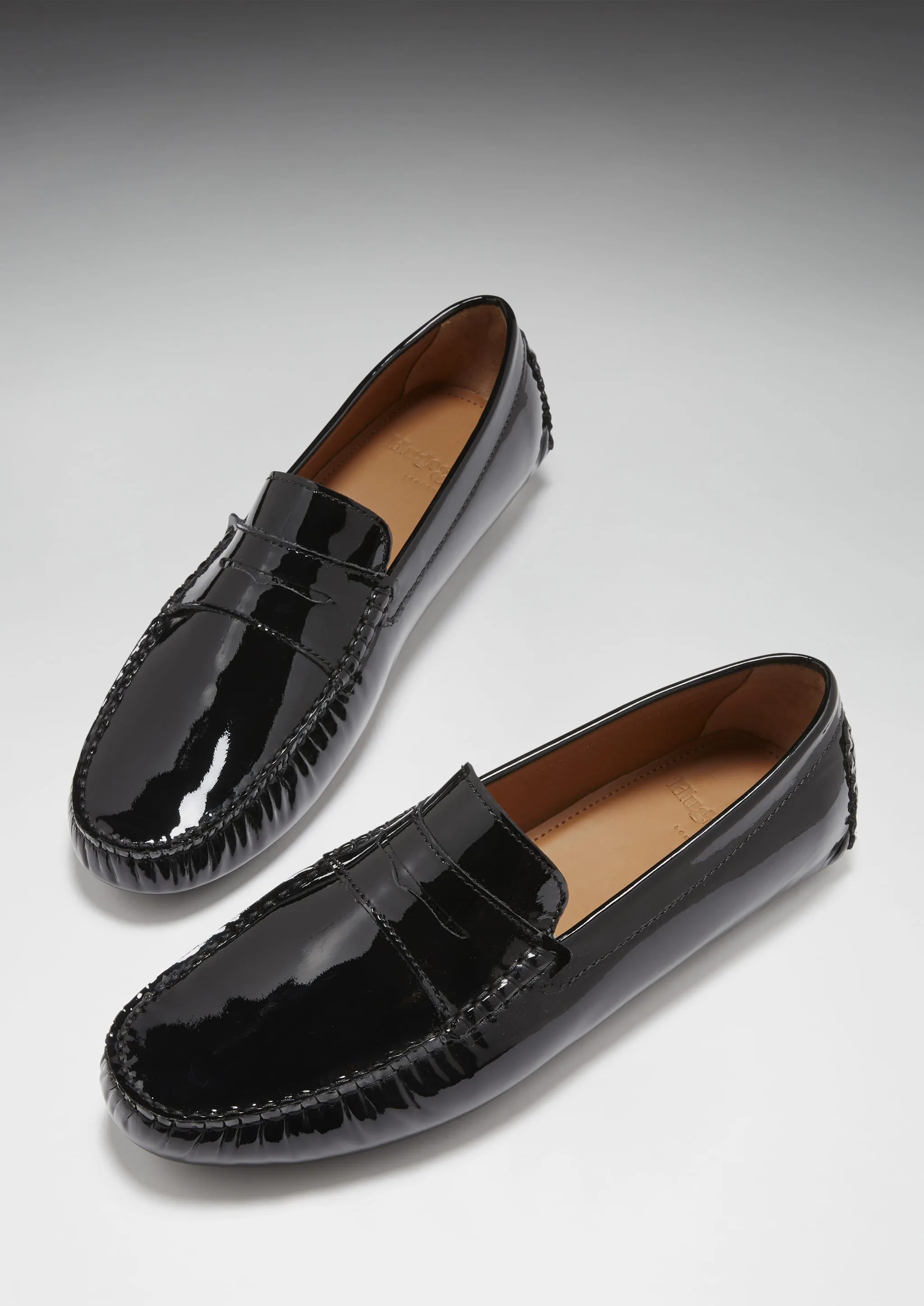 Penny Driving Loafers, black patent leather Smart Walk