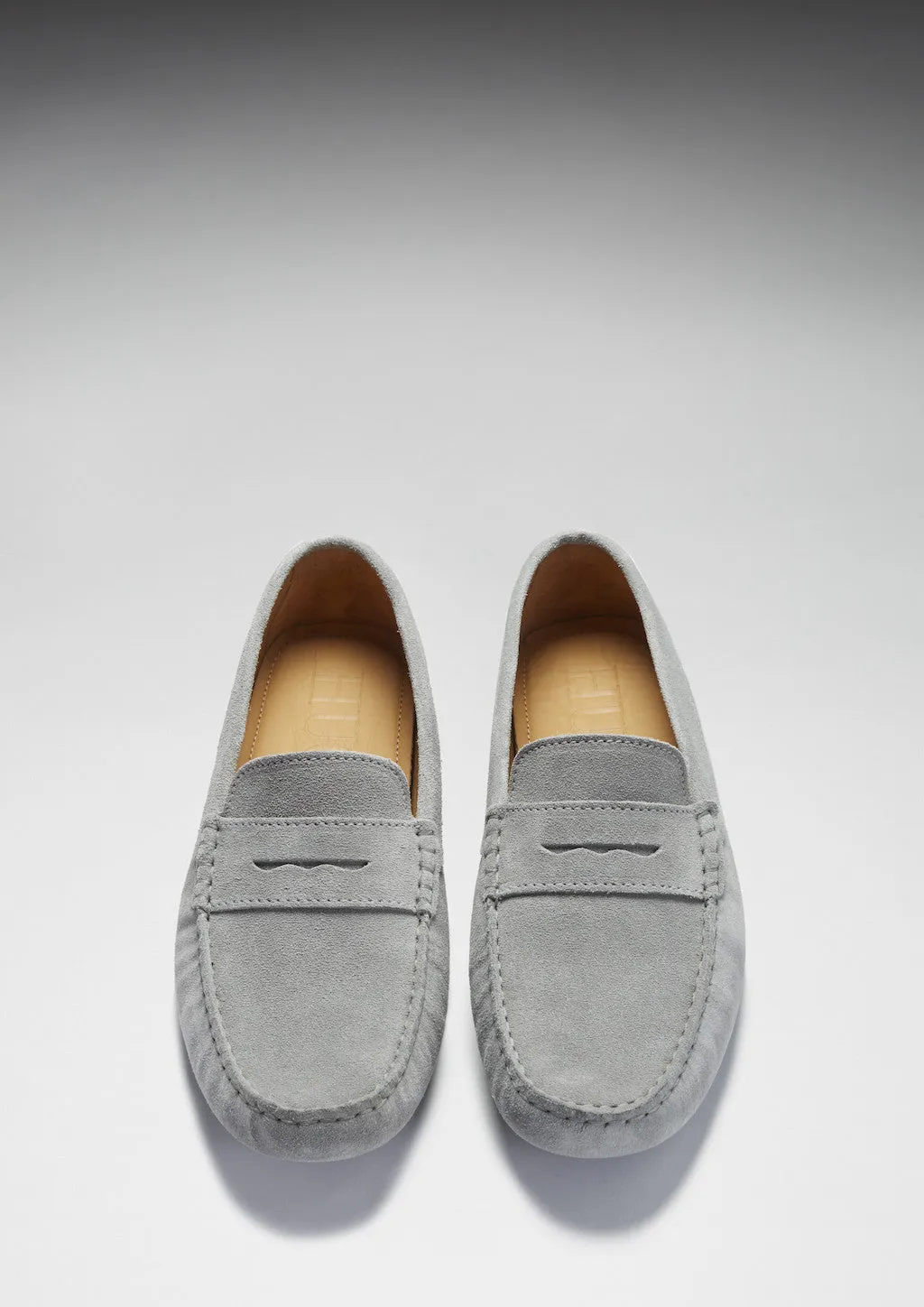Penny Driving Loafers, dove grey suede Everyday Comfort Joy Step