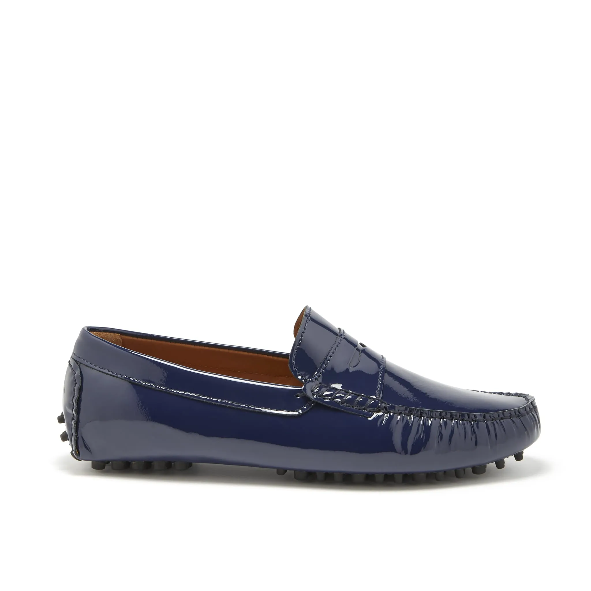Penny Driving Loafers, navy blue patent leather Ground Guard