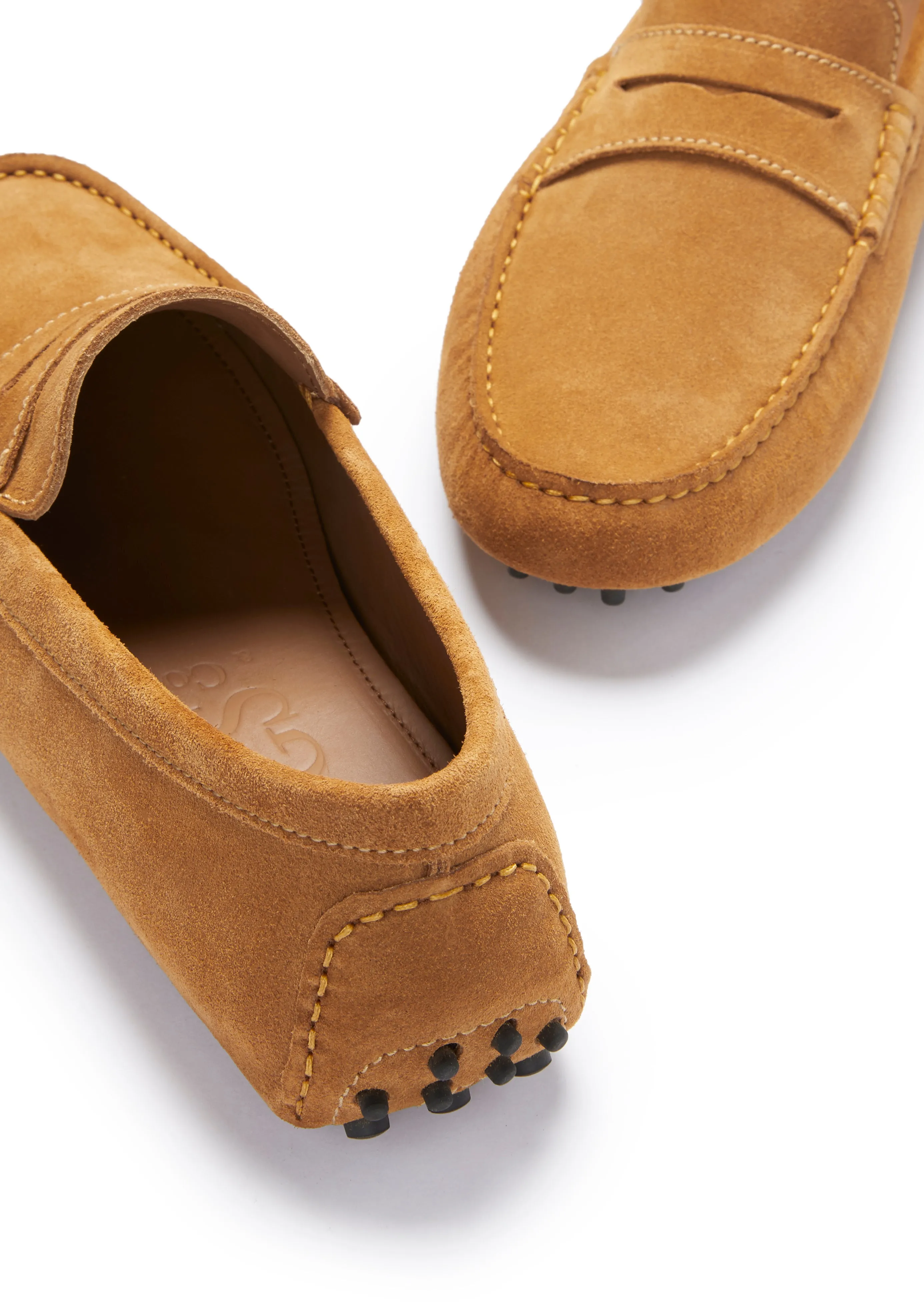 Penny Driving Loafers, tobacco suede Walk True