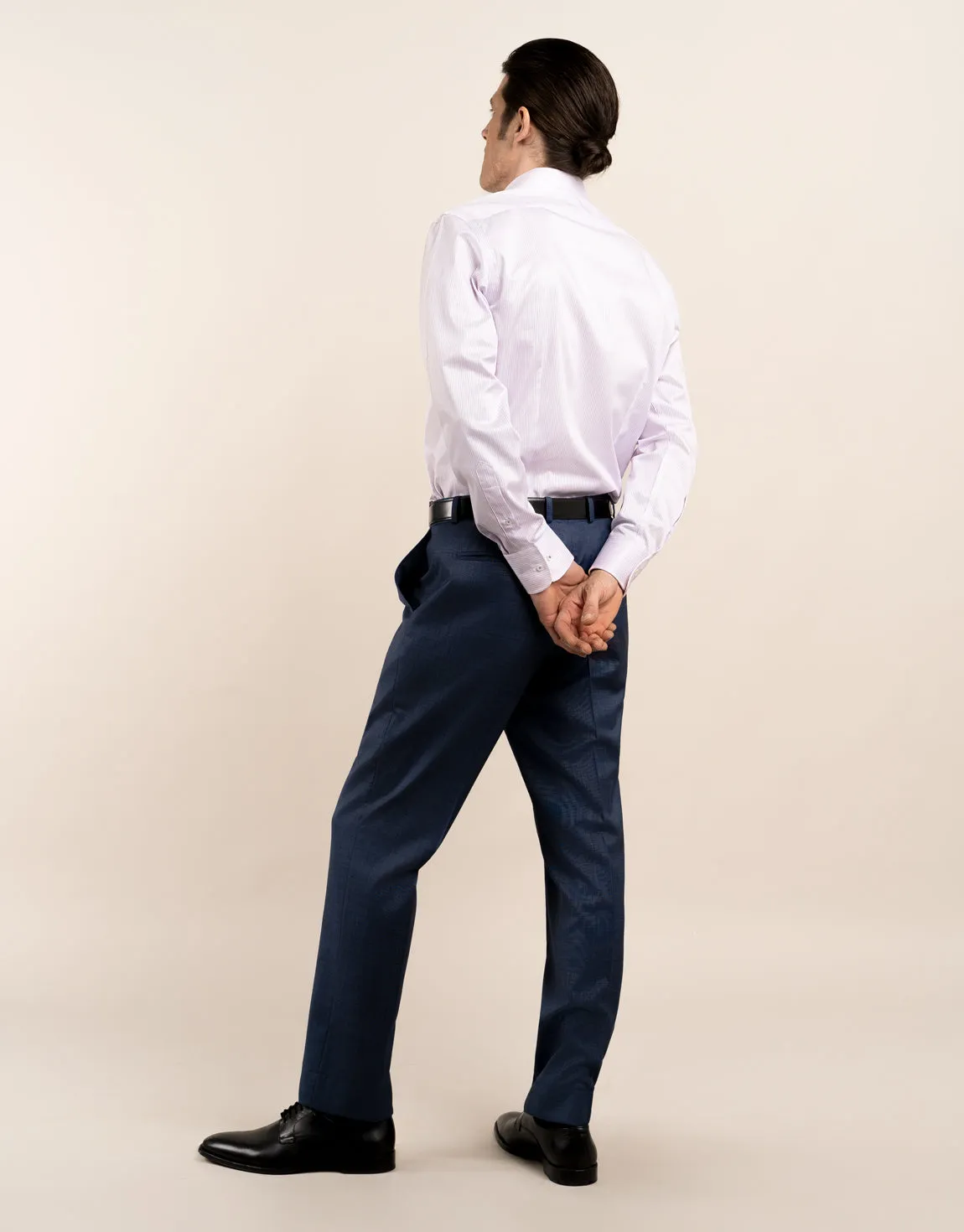 Lotus Blue Suit Trouser Non Bulk TaperedLeg