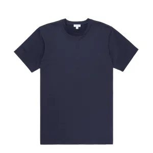 Yoga class Elderly clothing Sunspel S/S Riviera T-Shirt Navy