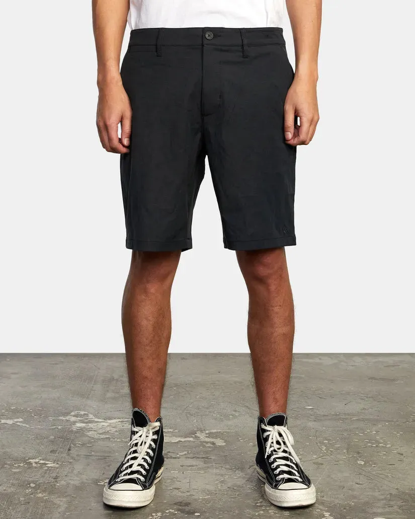 RVCA Mens Shorts Back In Hybrid 19" Teflon Coated Finish