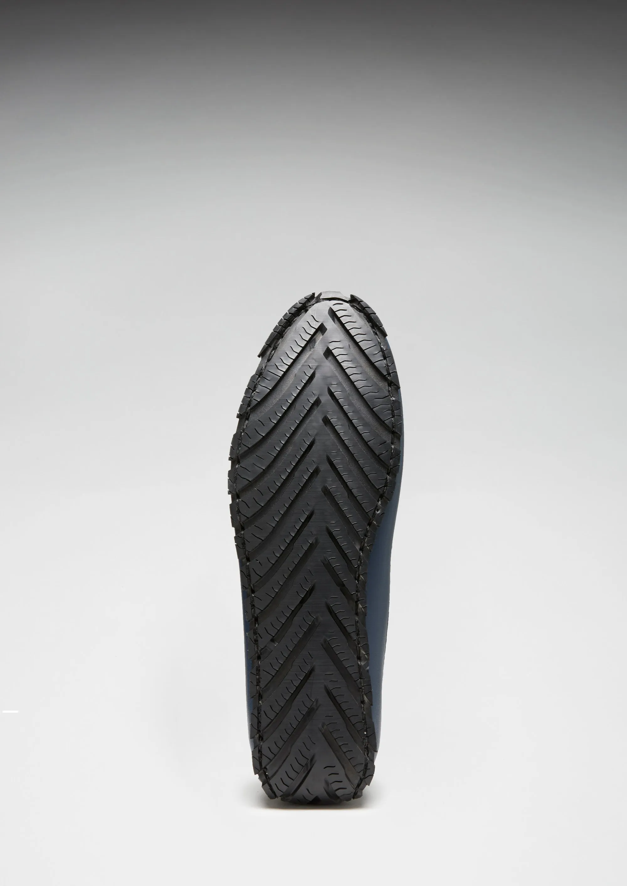 Tyre Sole Penny Driving Loafers, french navy leather Elegant Footwear