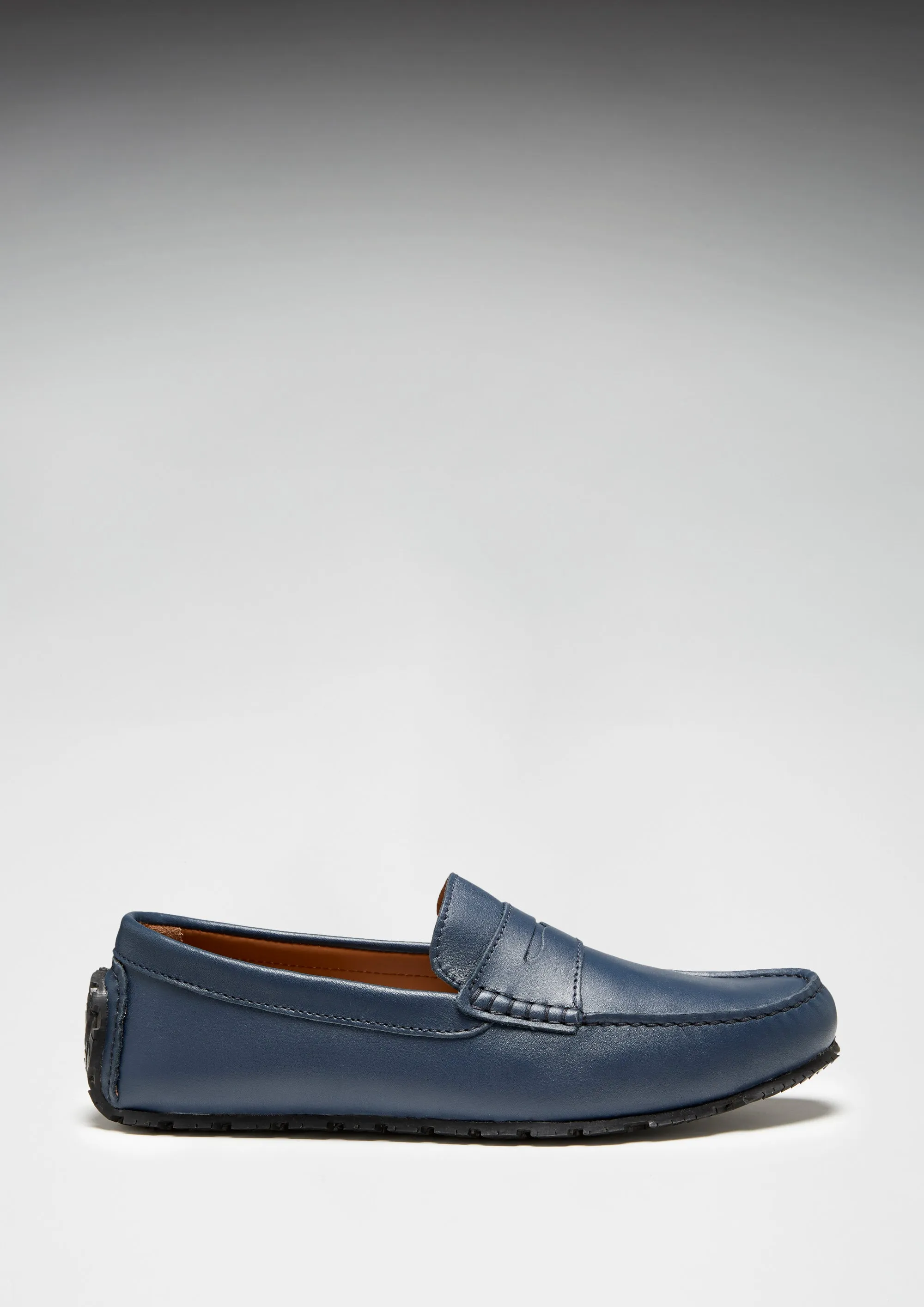 All Setting Soft Breeze Tyre Sole Penny Driving Loafers, french navy leather