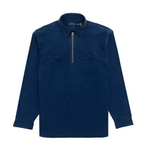 Polo Ralph Lauren Classic Fit Indigo Popover Workshirt Slub Indigo Printed design Go-To Look