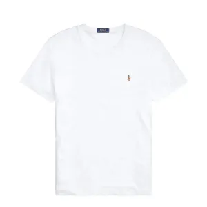 Quick Dry Wear Multi Panel Structure Polo Ralph Lauren Custom Slim Fit Soft Cotton T-Shirt White