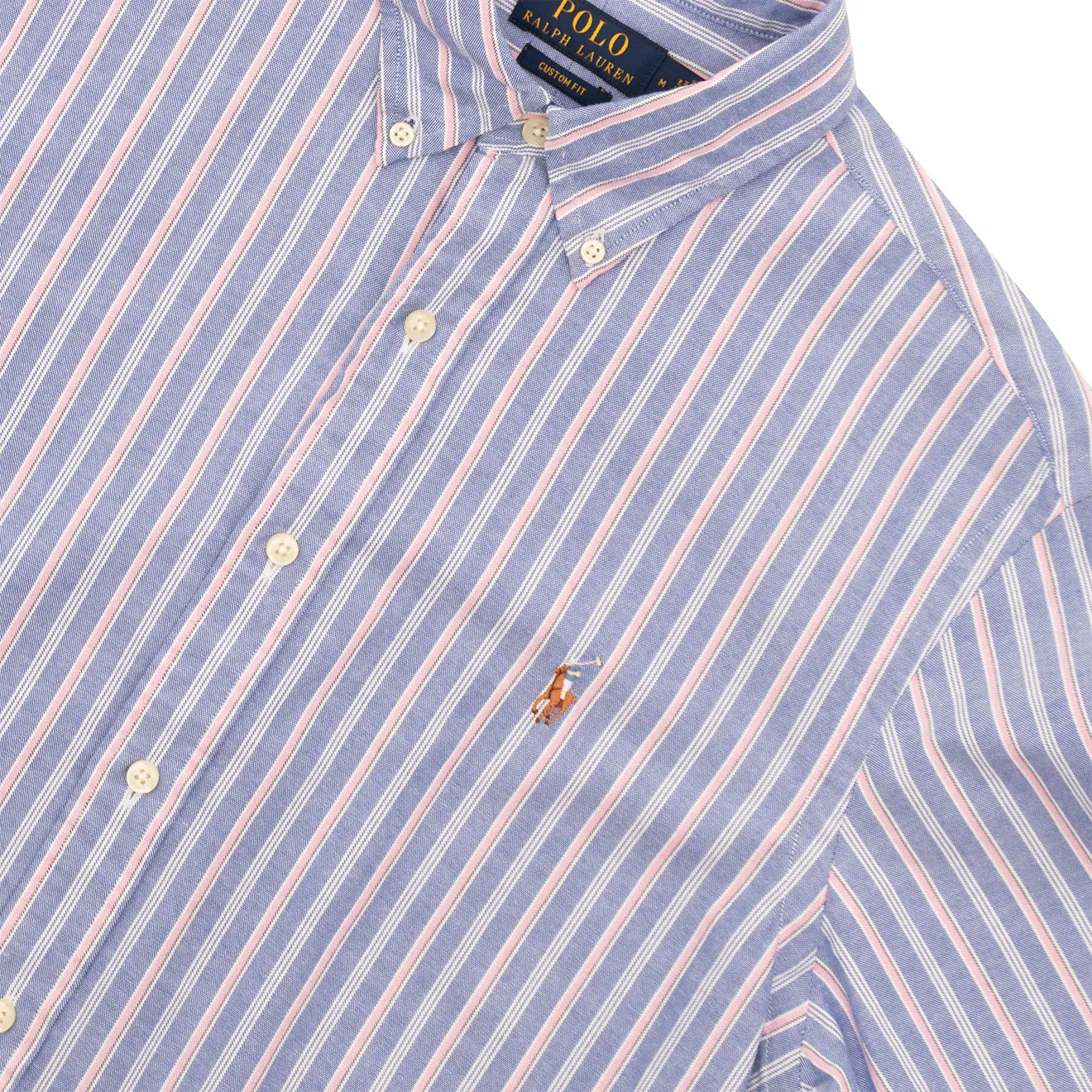 Timeless Wardrobe Thermoregulating Layer Polo Ralph Lauren Striped Oxford Shirt Blue Pink Multi