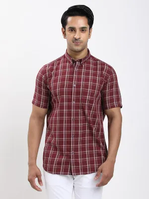 Urban Style Fairtrade Men Checked Half Sleeve Cotton Shirt