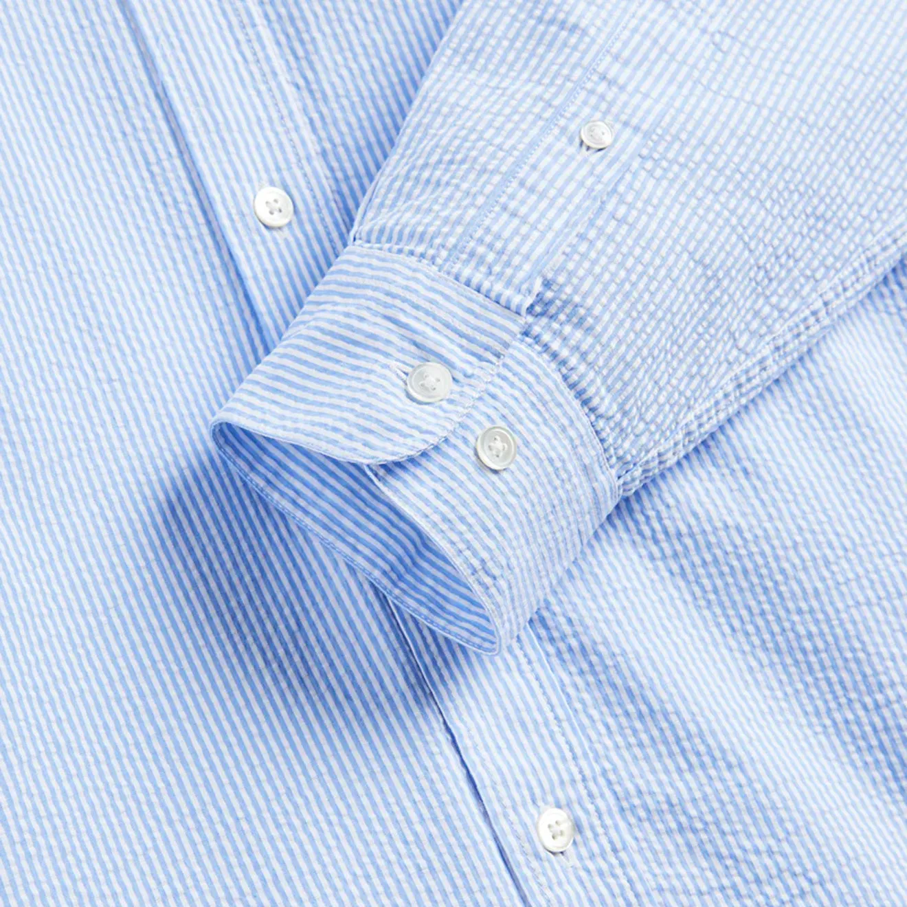 Weekend Outing Portuguese Flannel Atlantico Stripe L/S Shirt Blue