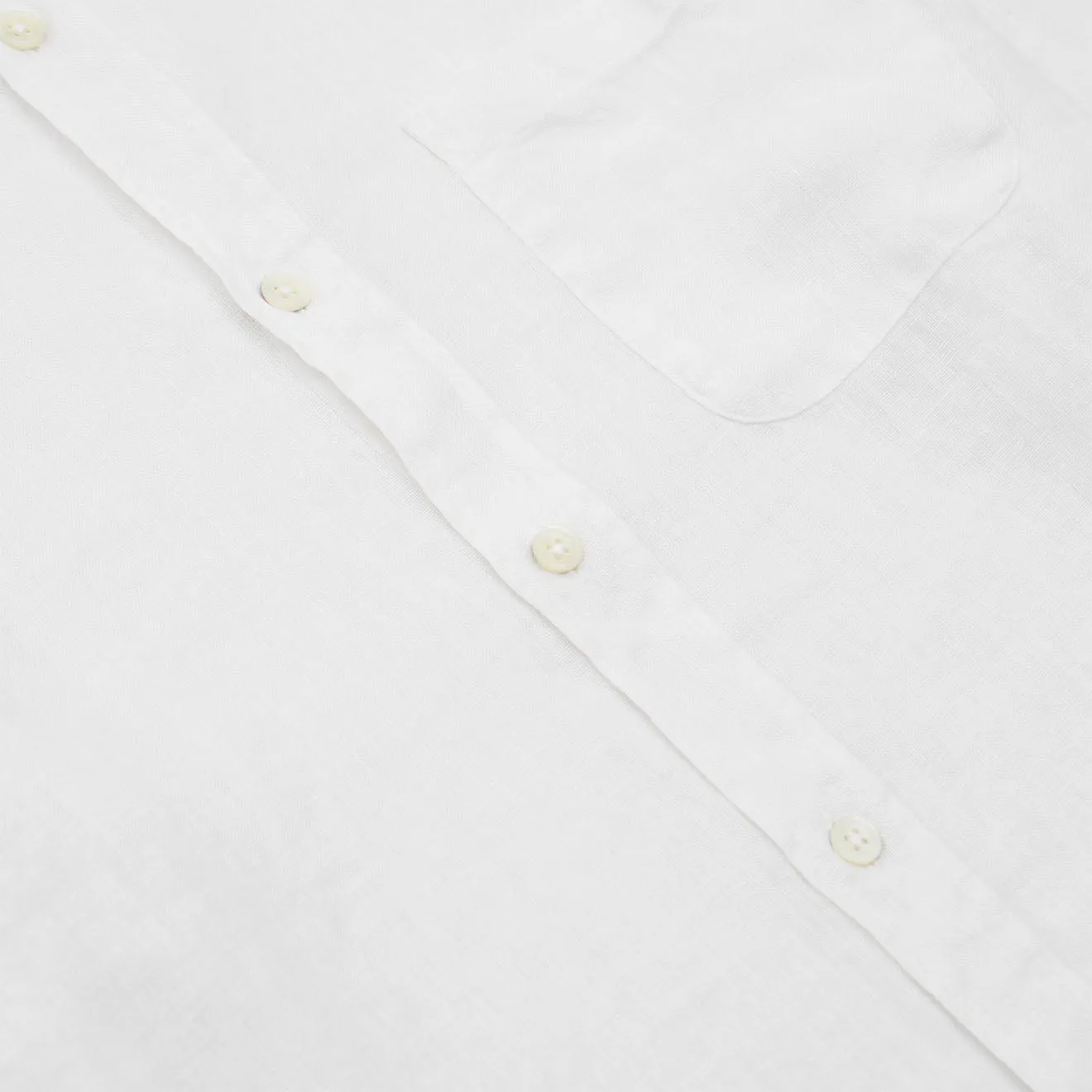 Portuguese Flannel L/S Linen Shirt White Gym Appropriate