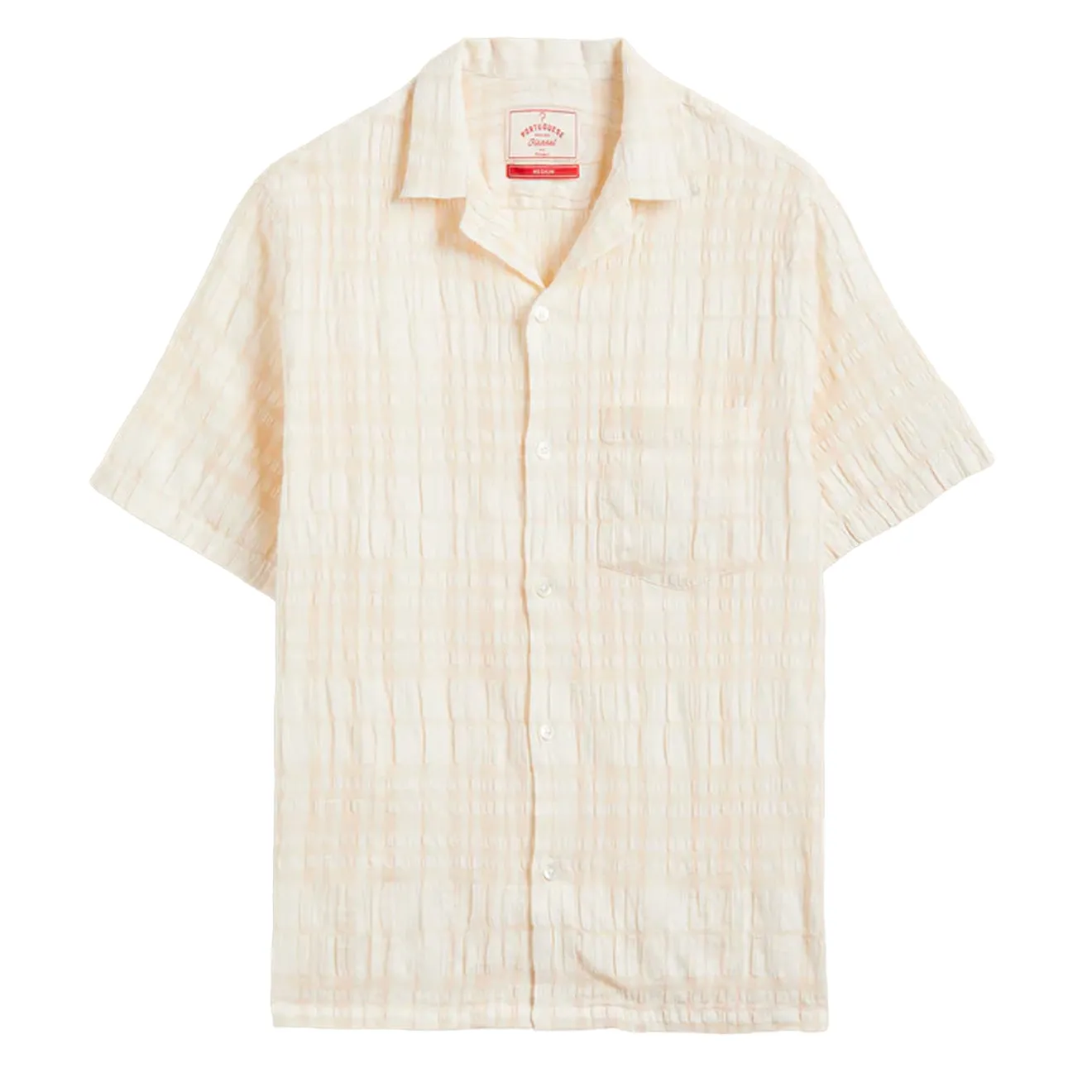Portuguese Flannel Malcom S/S shirt Cream Seasonal Style