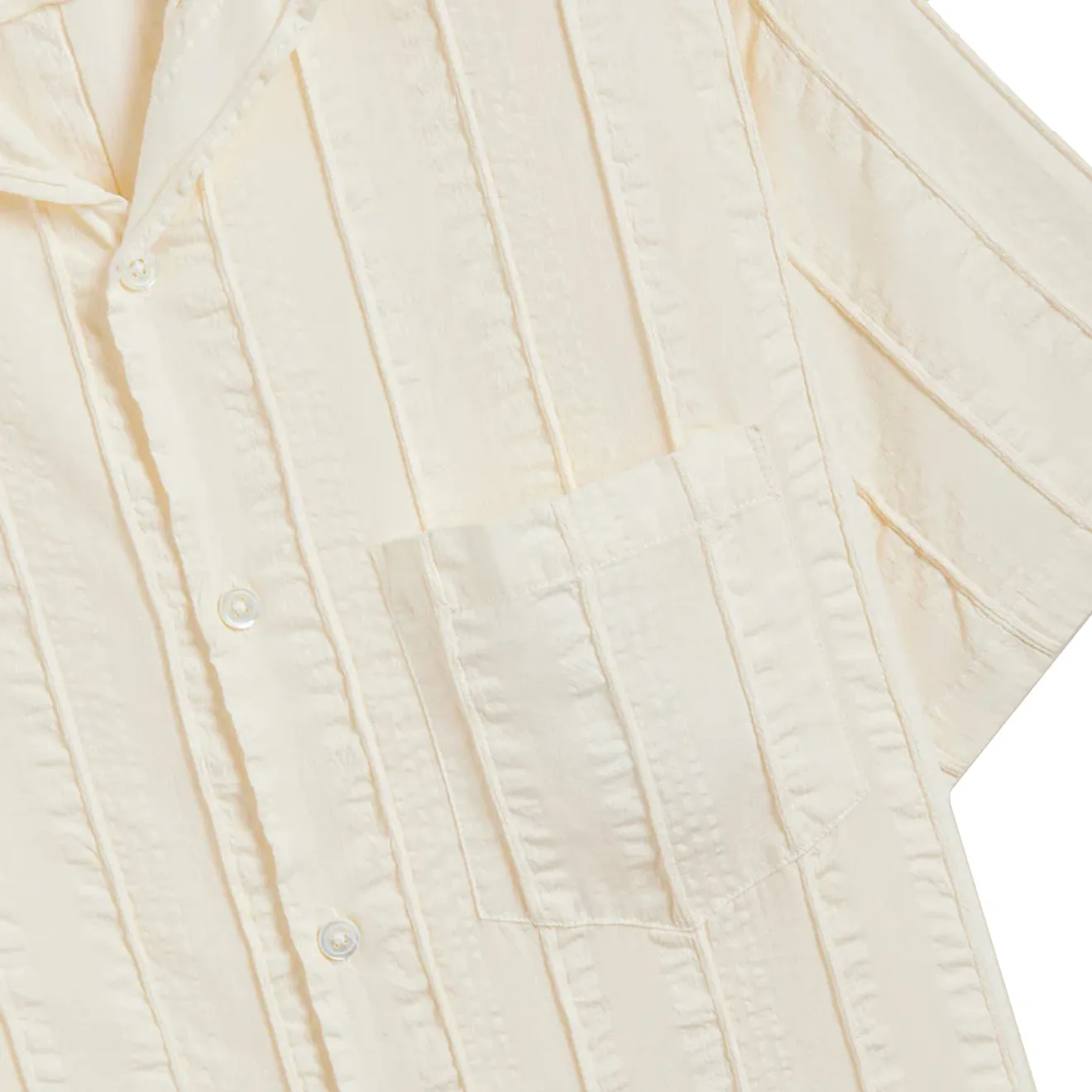 Modern Cut Quick-Dry Portuguese Flannel Punta S/S shirt White