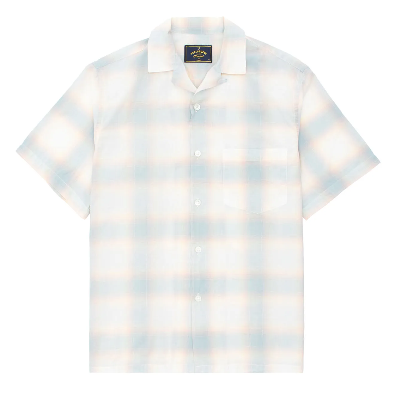 Portuguese Flannel S/S Camp Shirt Nuance Multi Seasonal Trend Casual Friday