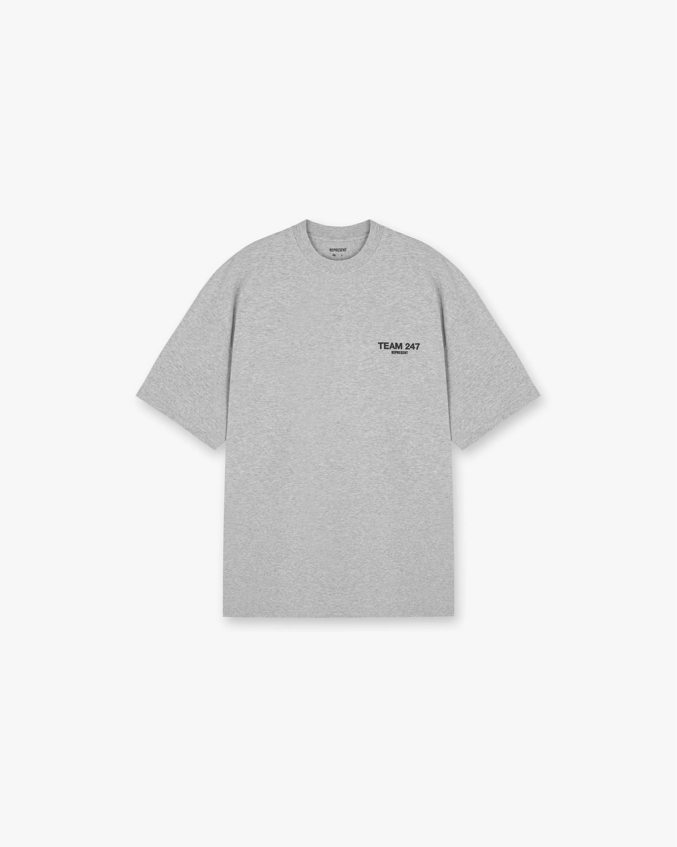 Street Casual Look Team 247 Oversized T-Shirt - Ash Grey