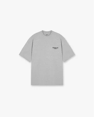 Street Casual Look Team 247 Oversized T-Shirt - Ash Grey