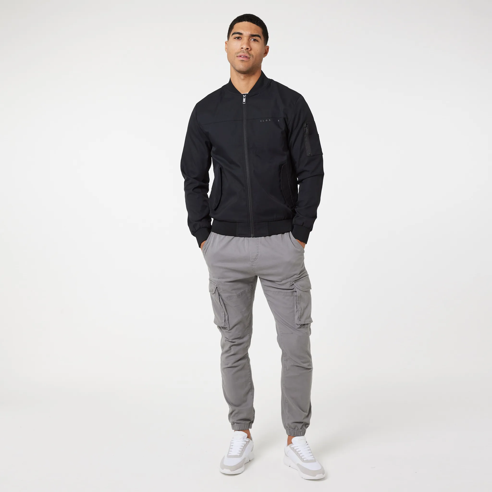 Breathable City Style Premium Bomber Jacket | Black