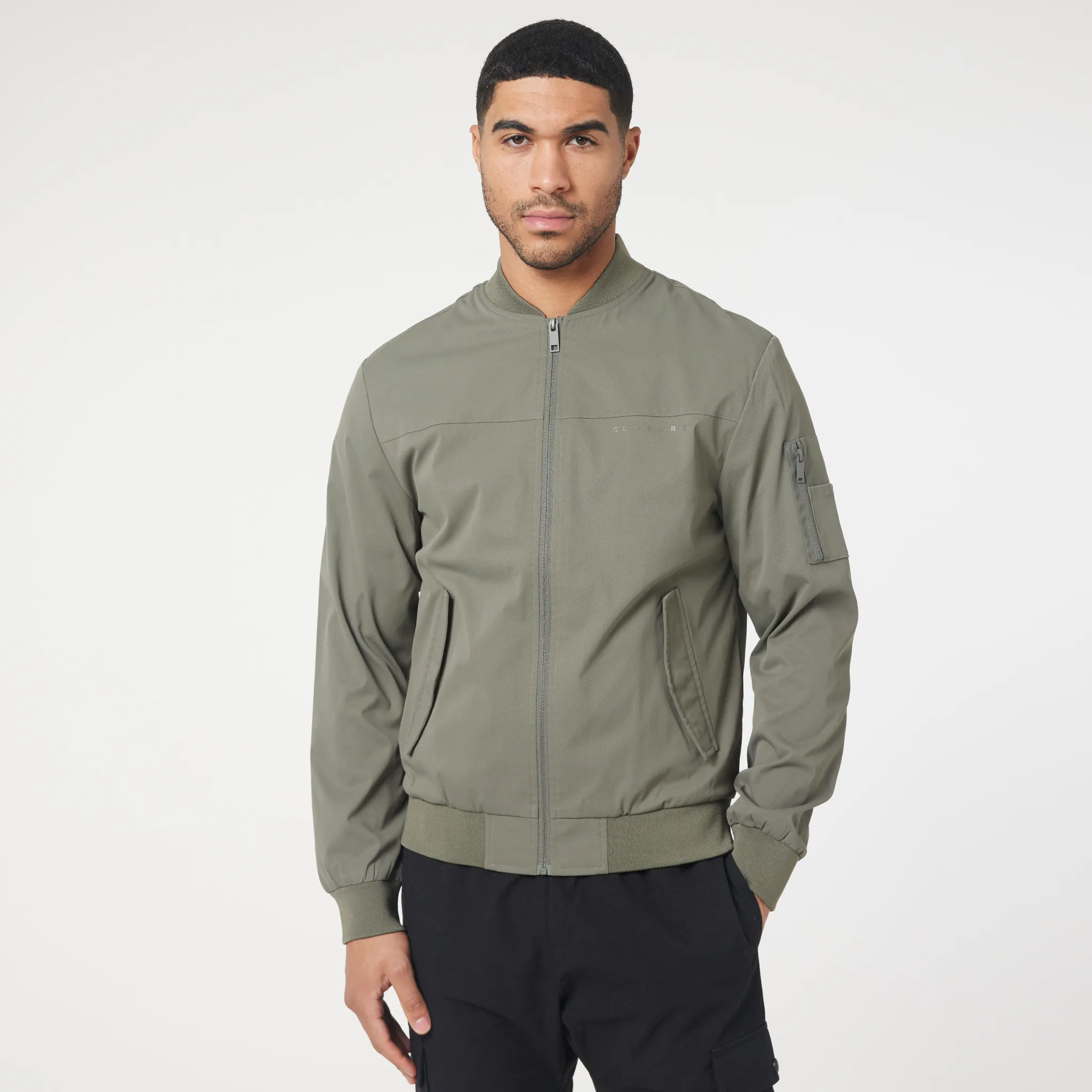 Breathable fabric Microfiber Shell Premium Bomber Jacket | Washed Khaki