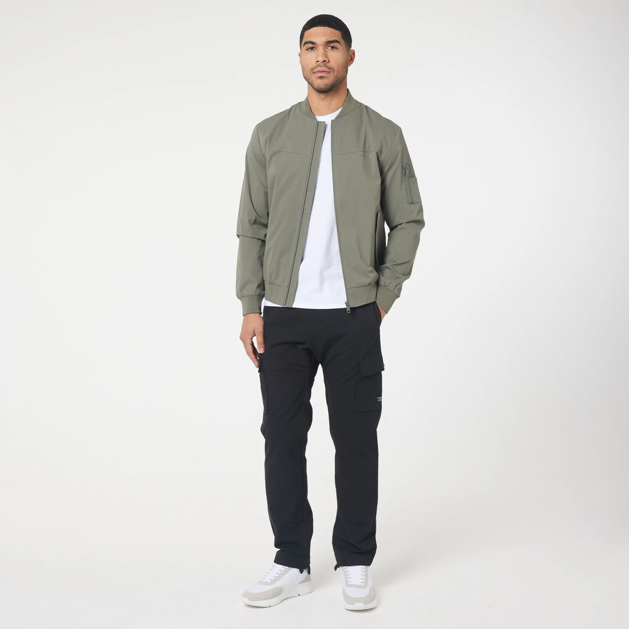Premium Bomber Jacket | Washed Khaki Lightweight Insulation Technology QuiltedPattern