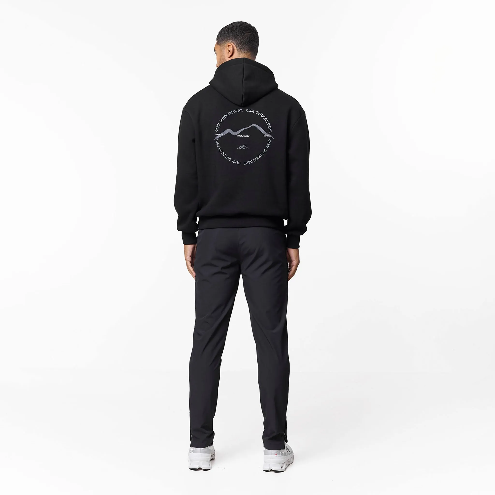 product surfing suitability Premium Mountain Hoodie | Black