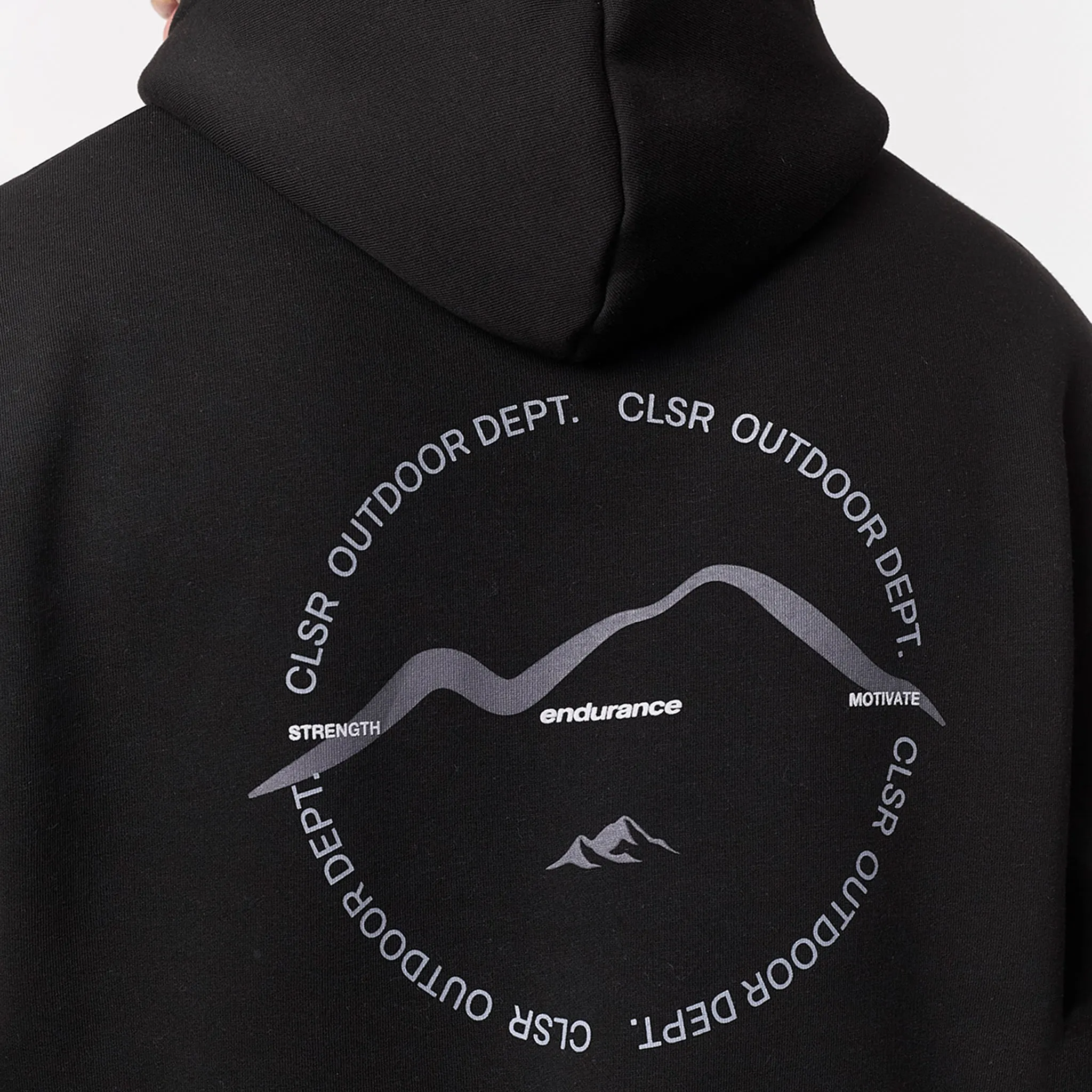 Premium Mountain Hoodie | Black appropriate for weekdays