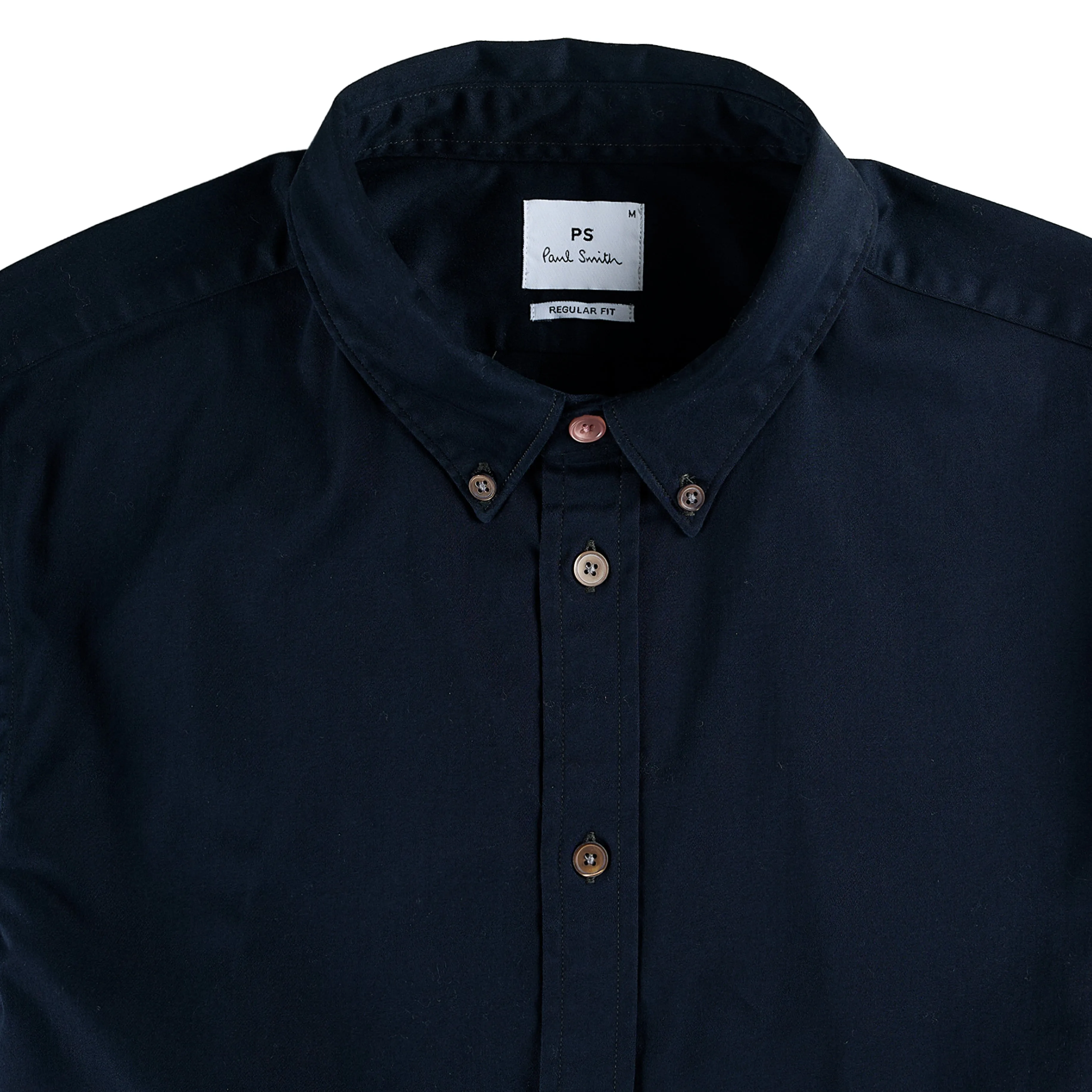 Paul Smith Soft Touch Cotton Shirt Navy Blue Tailored Style Timeless Design