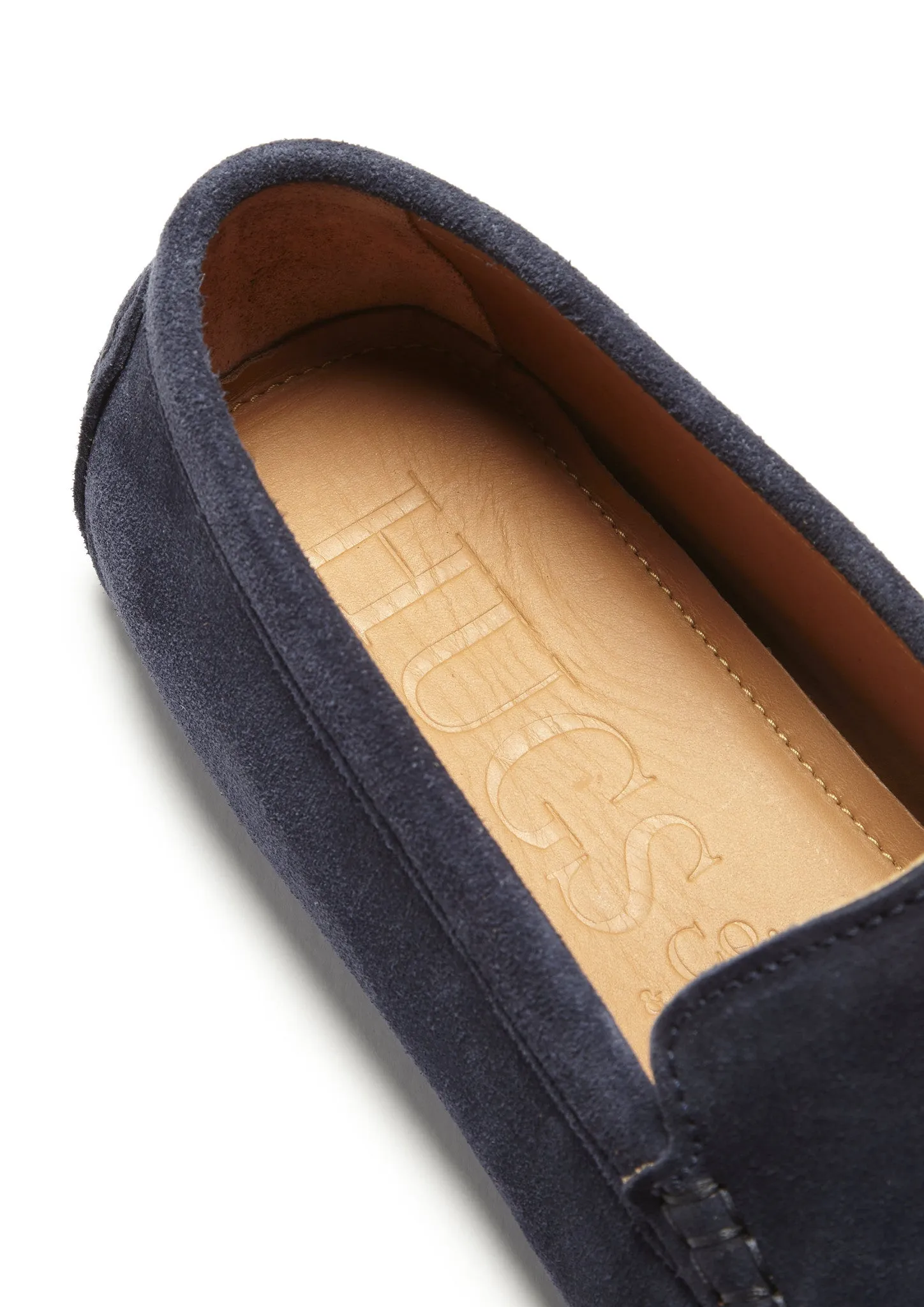 Shop Trip Guard Path Tasselled Driving Loafers, navy blue suede