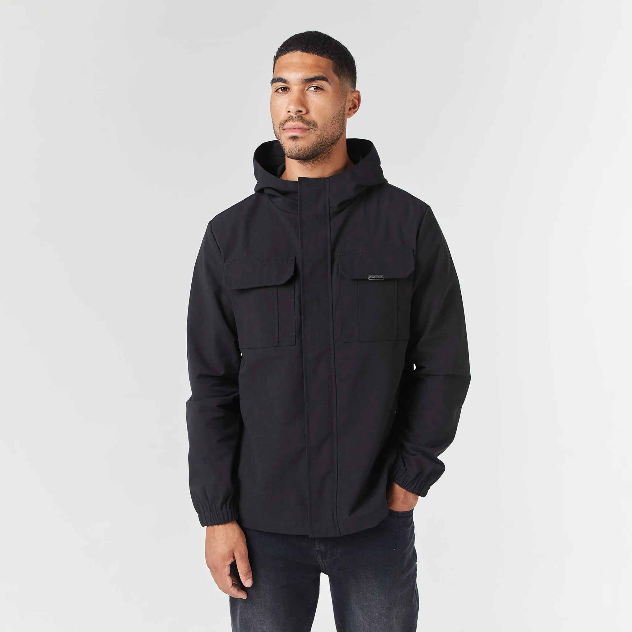 Day To Day StretchFit Silhouette Premium Ripstop Jacket | Black