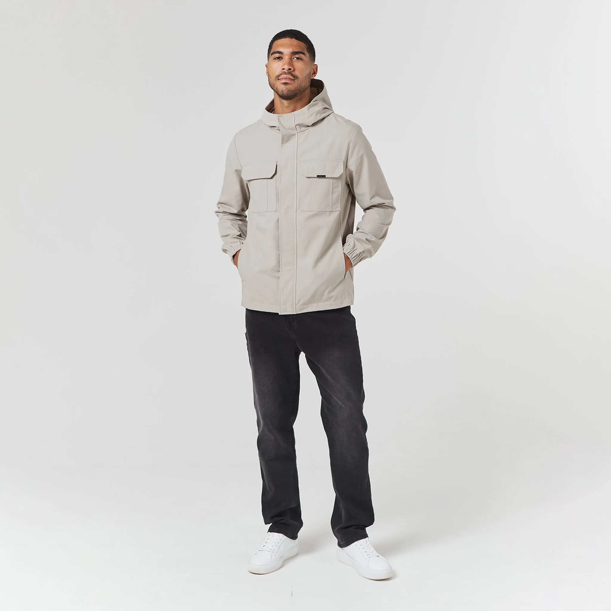 Winter Layering Piece Reinforced Edging Premium Ripstop Jacket | Stone