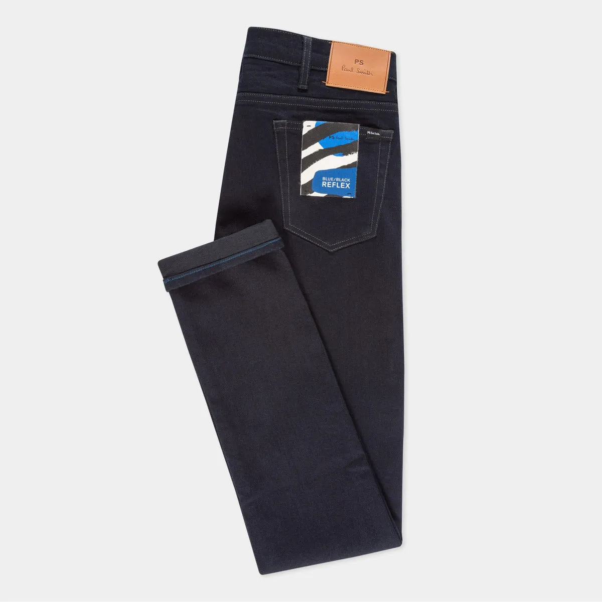 Beach Day Brunch Outfit Elegant PS Paul Smith - Slim Fit Reflex Jeans in Blue/Black
