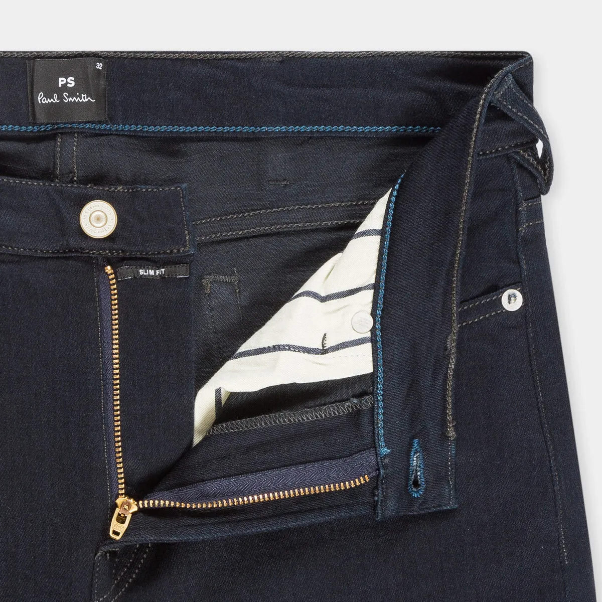 PS Paul Smith - Slim Fit Reflex Jeans in Blue/Black City Walk Casual Friday