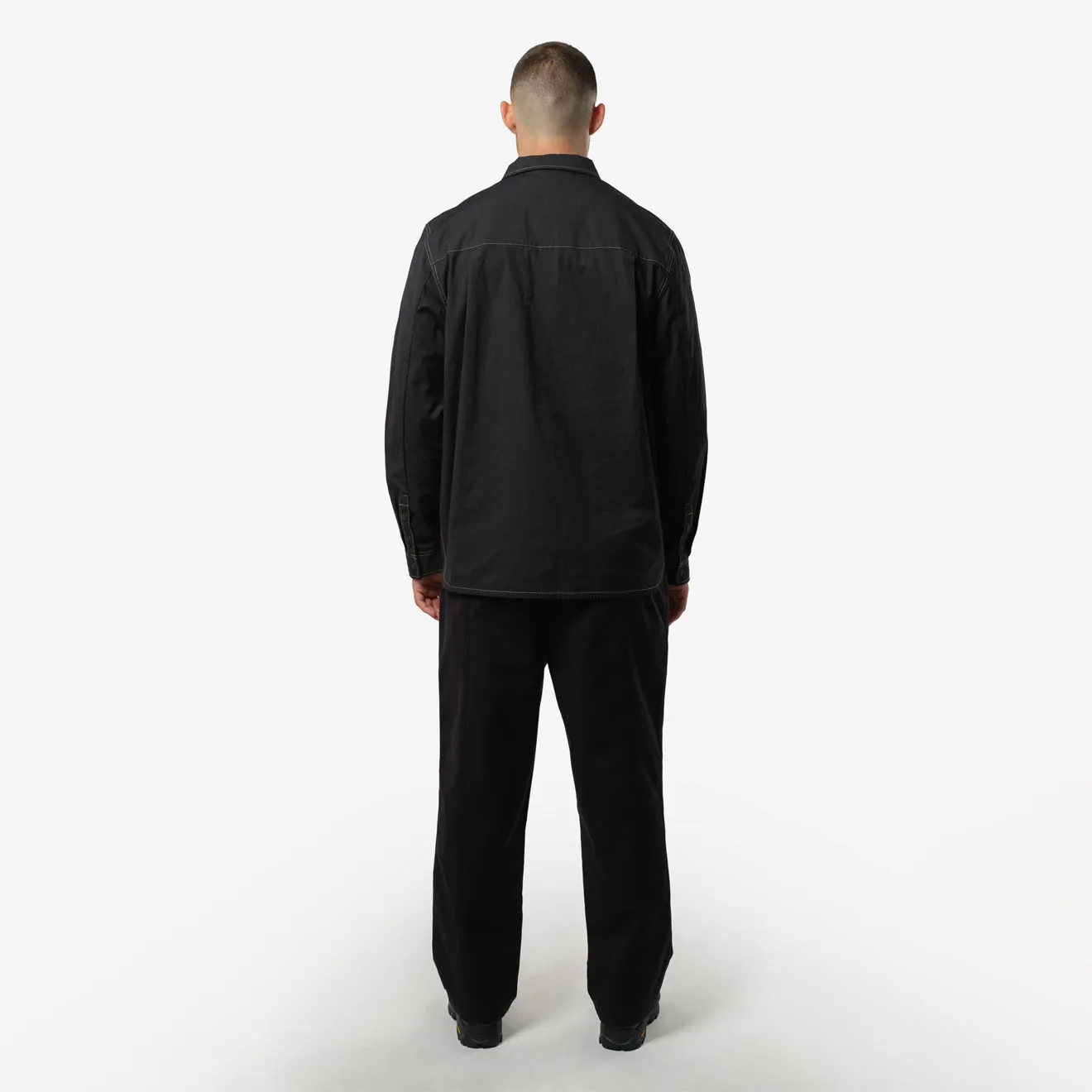 Purple Mountain Observatory L/S Trail Shirt Overshirt Black Sleepwear