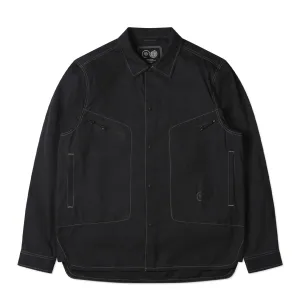 Purple Mountain Observatory L/S Trail Shirt Overshirt Black Relaxed Wear
