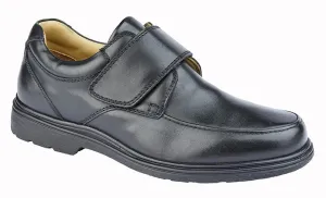 Roamers Mens Shoe M202 Black Wide Ease