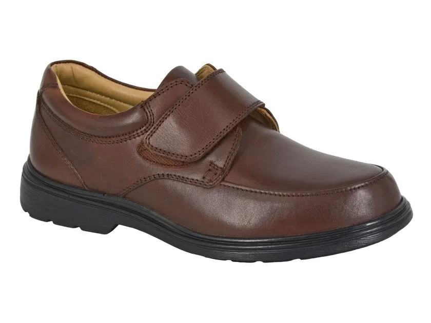 Roamers Mens Shoe M202 Brown Formal Shade